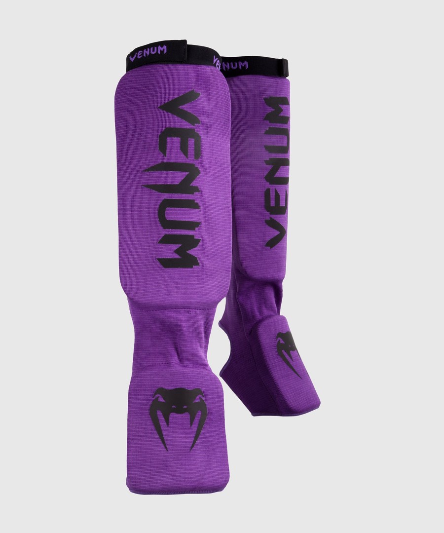 venum kontact shin guards - purple