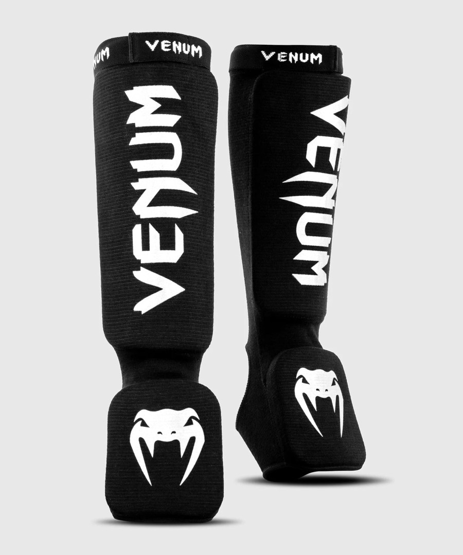 venum kontact shin guards - black