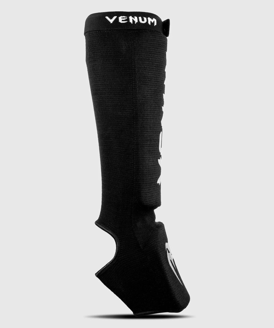 venum kontact shin guards - black