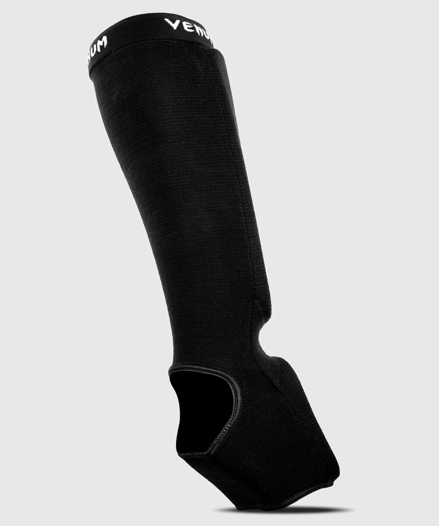 venum kontact shin guards - black