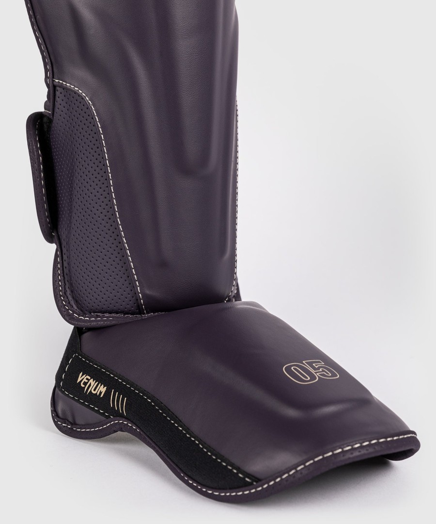 venum impact evo shin guards - deep purple