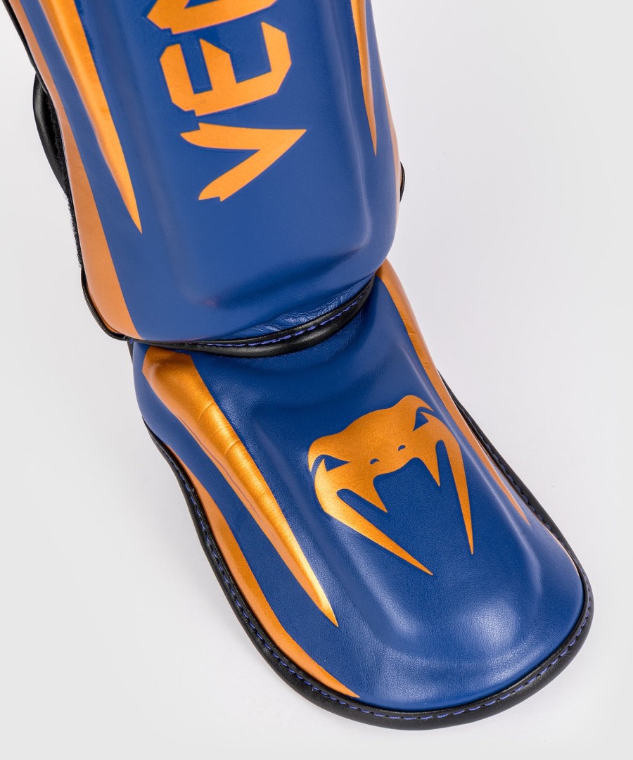 venum elite shin guards - royal blue - special edition