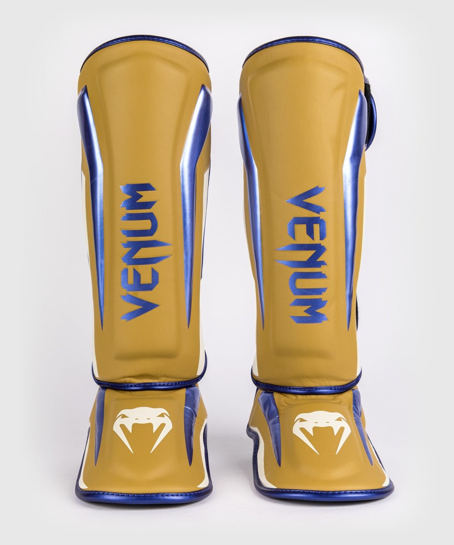 venum elite shin guards - camel - special edition