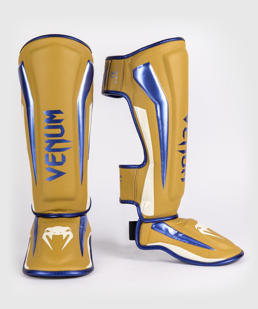 venum elite shin guards - camel - special edition
