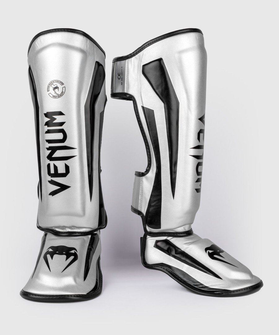 venum elite standup shinguards - silverblack