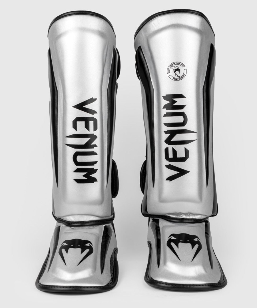 venum elite standup shinguards - silverblack