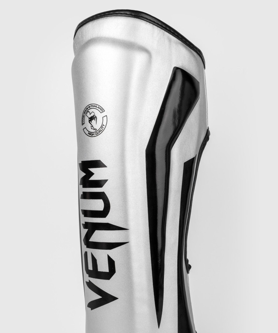 venum elite standup shinguards - silverblack