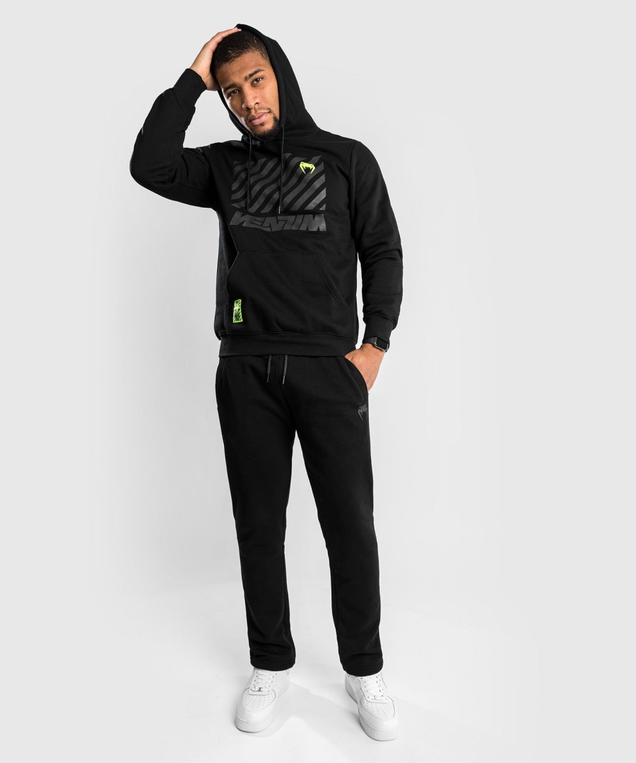 venum stripes hoodie - black