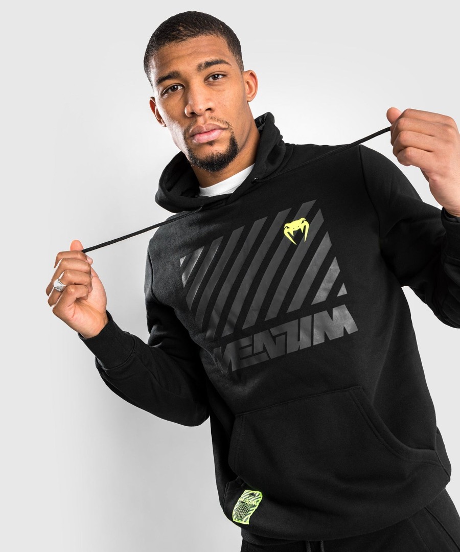 venum stripes hoodie - black