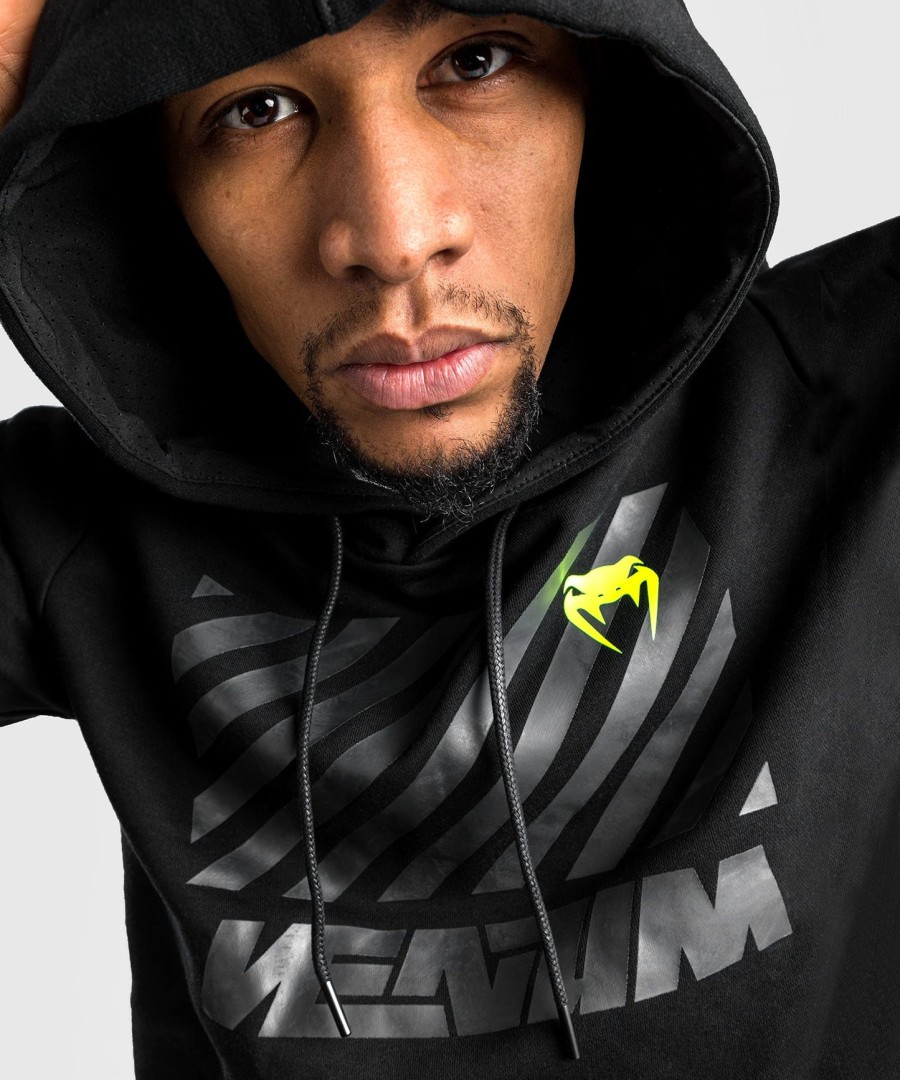 venum stripes hoodie - black