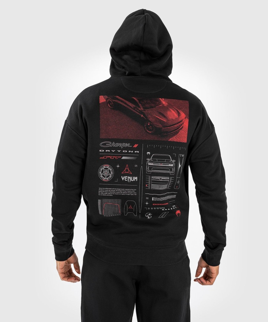 venum x dodge banshee unisex pullover print hoodie - black