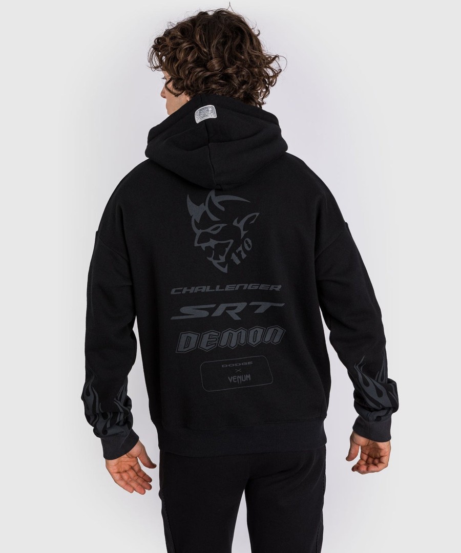 venum x dodge demon 170 pull over hoodie - black
