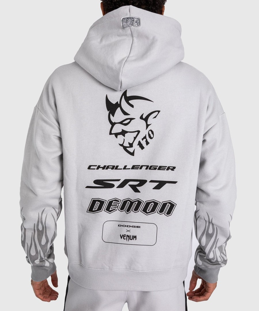 venum x dodge demon 170 pullover hoodie - grey