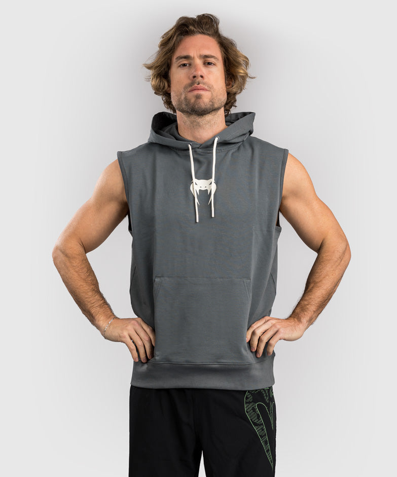 venum sparring sleeveless hoodies - storm grey