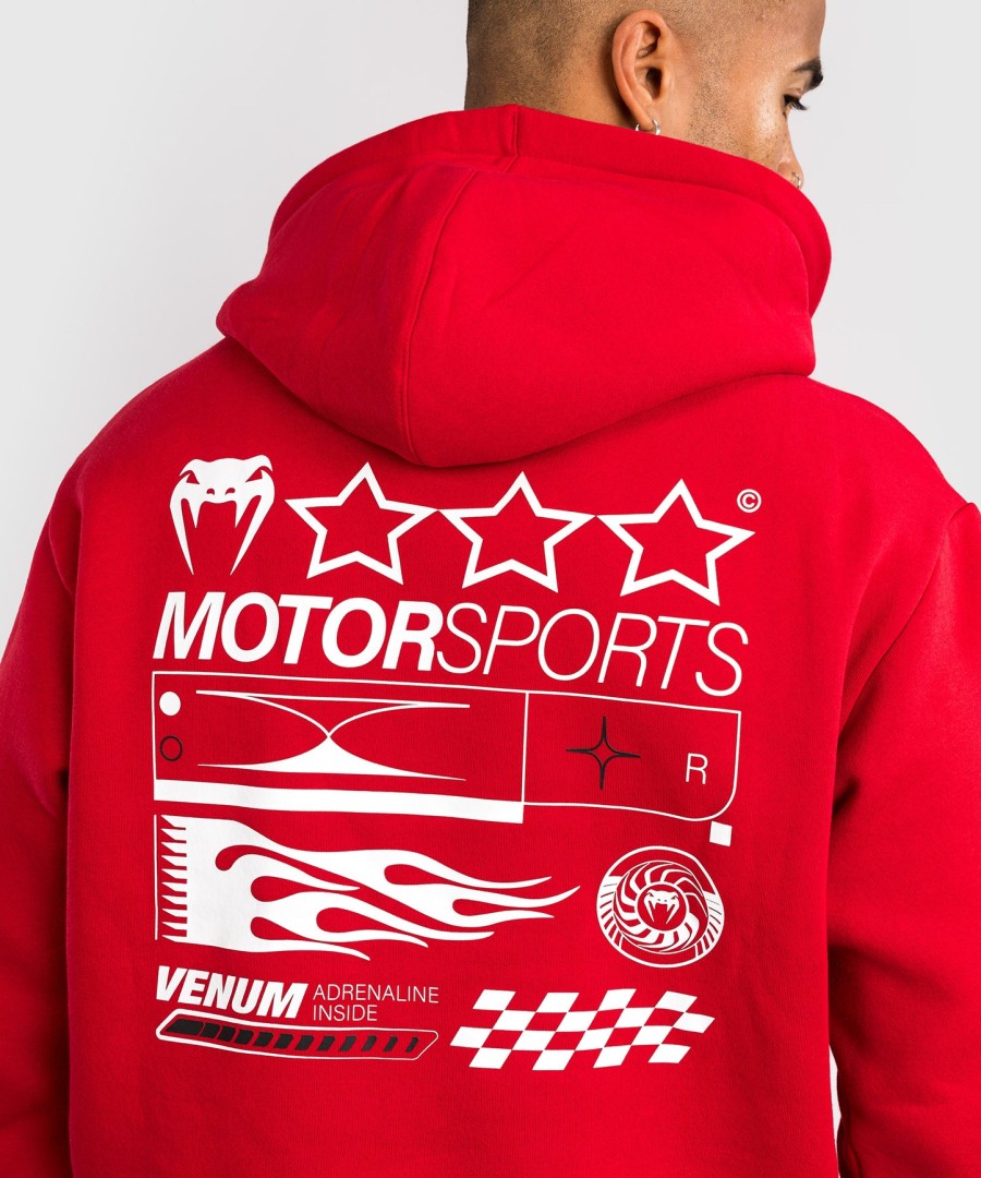 venum motorsport hoodie - racer red
