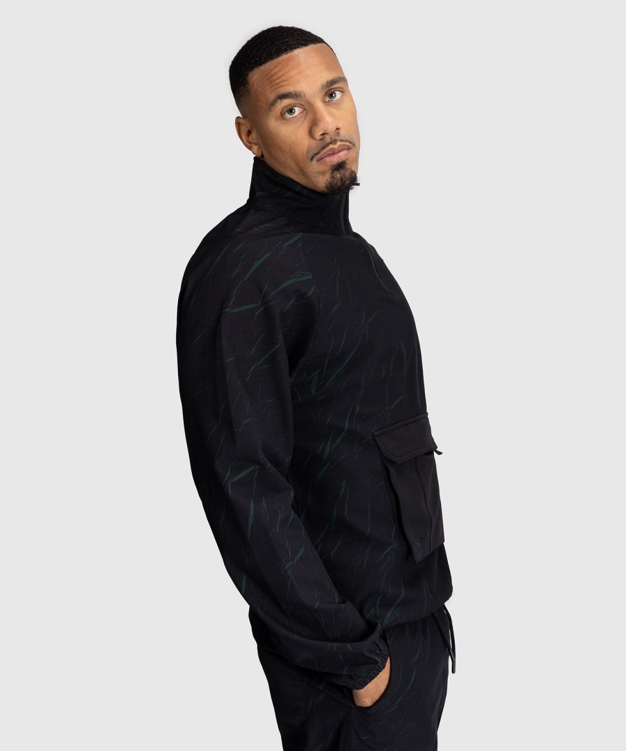 venum trooper men half-zip jacket - blackforest green