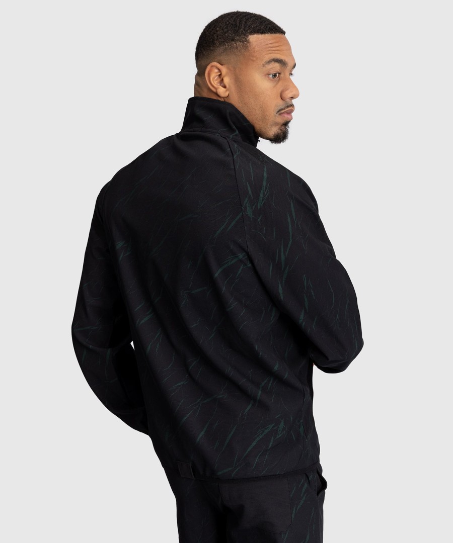 venum trooper men half-zip jacket - blackforest green