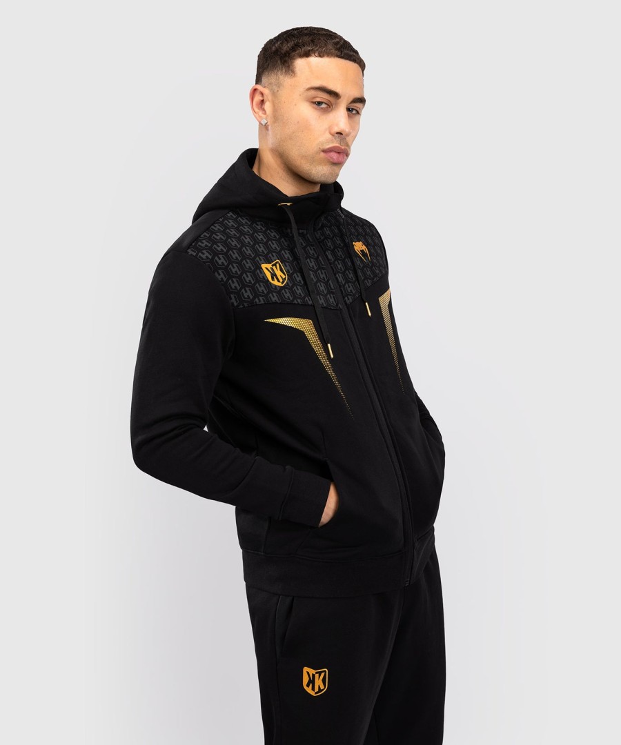fk x venum hexagone mma hooded jacket - blackgold