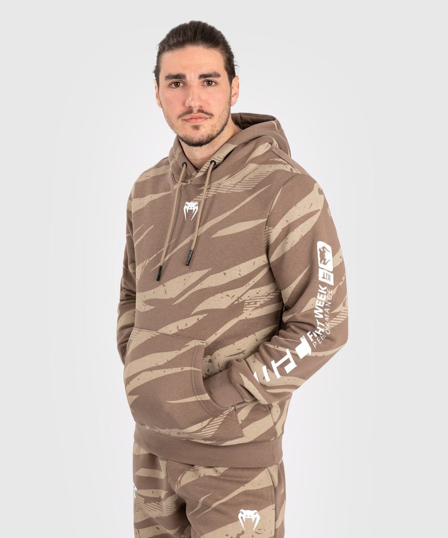 ufc adrenaline by venum fight week men pullover hoodie - desert camo