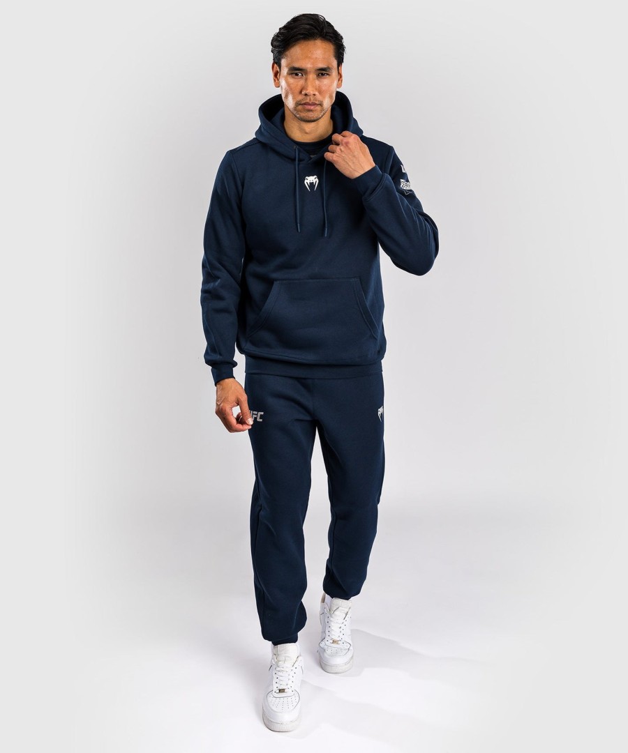 ufc fusion by venum fight week men pullover hoodie - solid oceanic blue