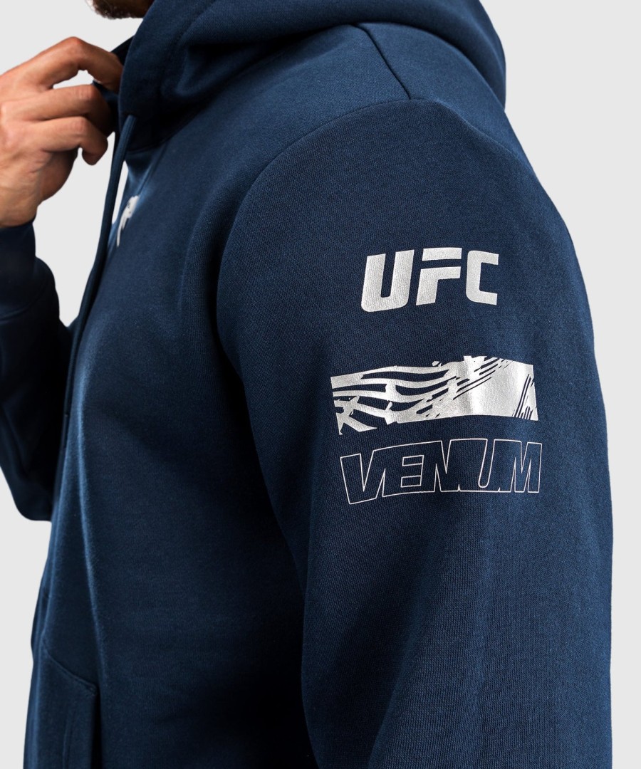 ufc fusion by venum fight week men pullover hoodie - solid oceanic blue