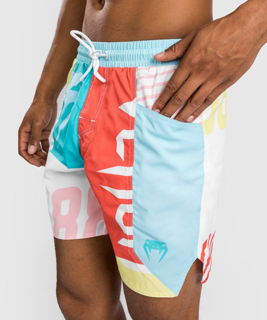 venum summer 88 boardshorts - clearwater blueflame red