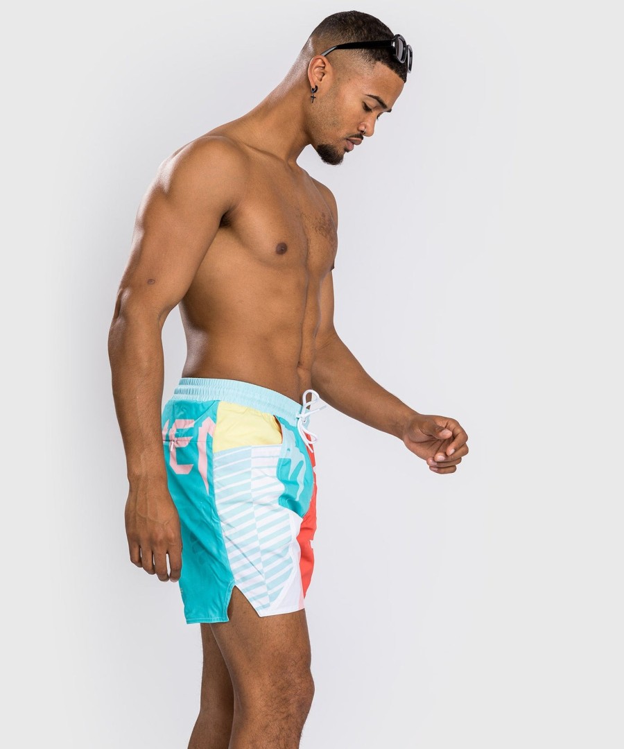 venum summer 88 boardshorts - clearwater blueflame red