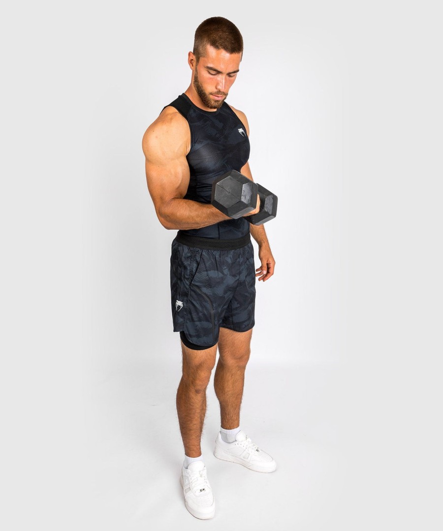 venum electron 3.0 rashguard - sleeveless - black