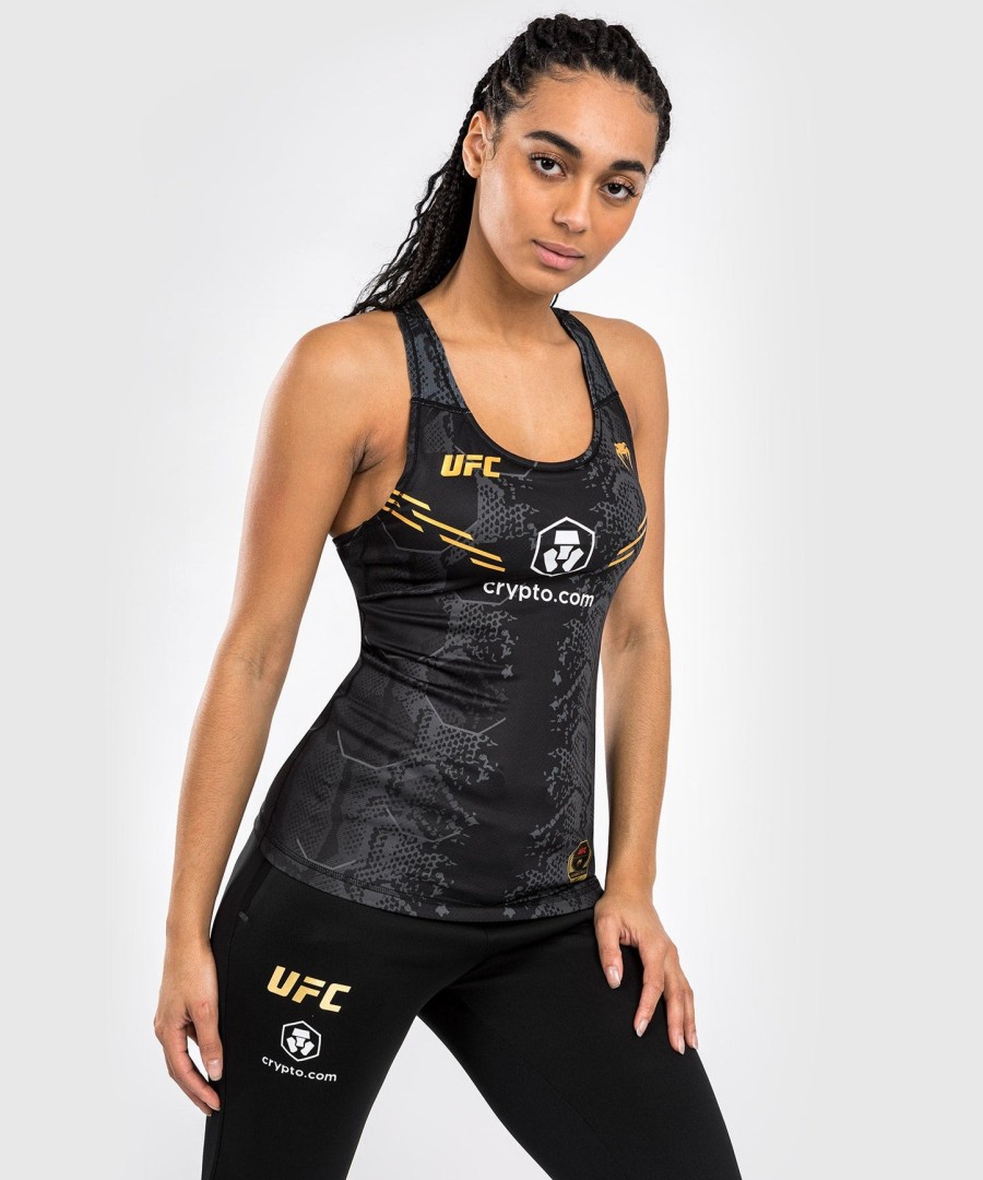 ufc adrenaline by venum authentic fight night women fitted tank with shelf bra - champion