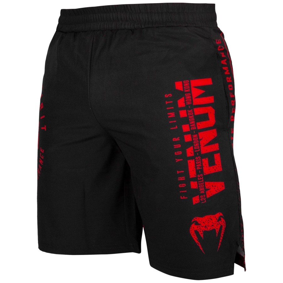 venum signature training shorts - blackred