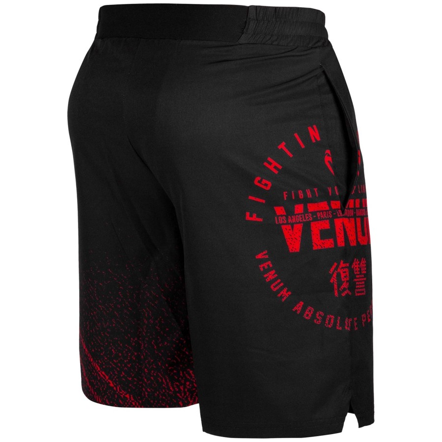 venum signature training shorts - blackred