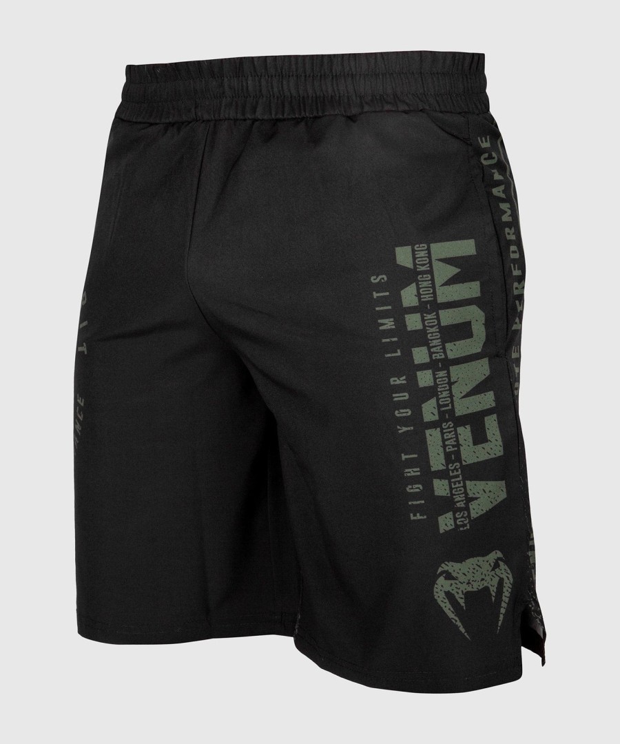 venum signature training shorts - blackkhaki - exclusive