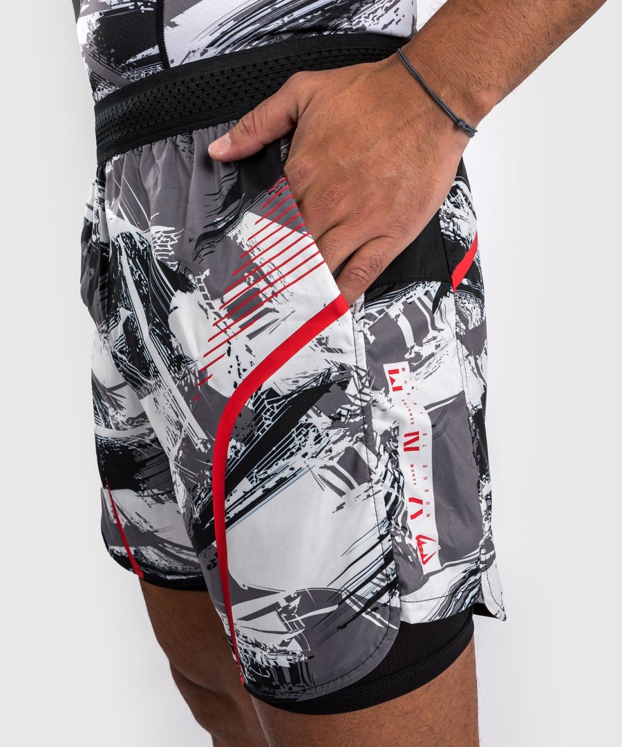 venum electron 3.0 training shorts - greyred