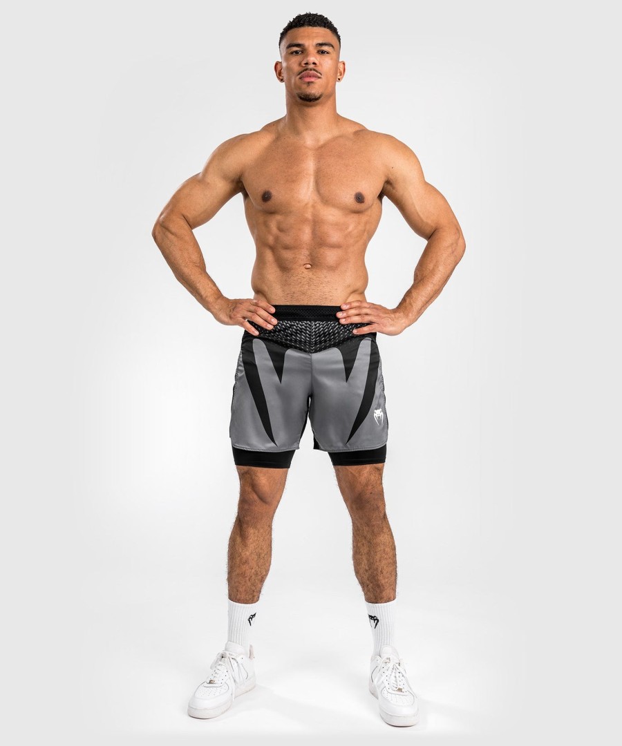 venum attack men fight shorts - black
