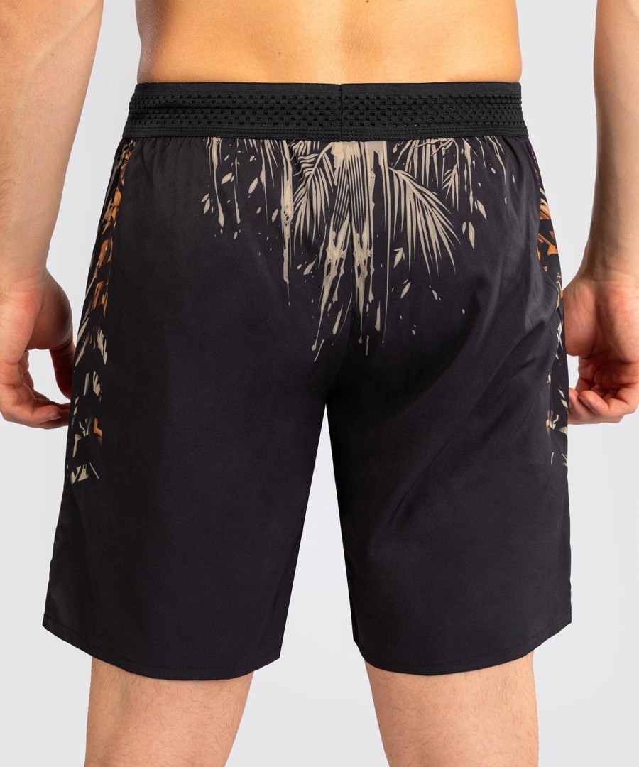 venum tiger men training shorts - blackneon orange