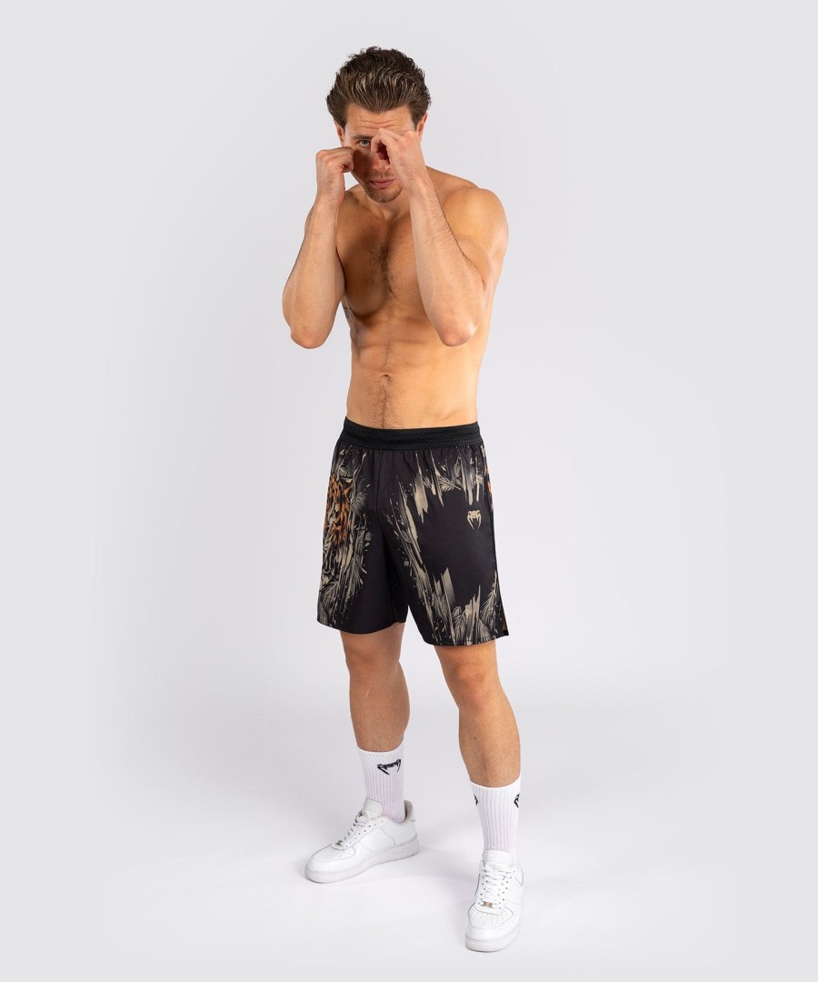 venum tiger men training shorts - blackneon orange