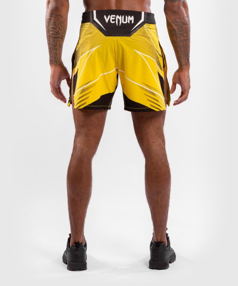 ufc venum authentic fight night men gladiator shorts - yellow