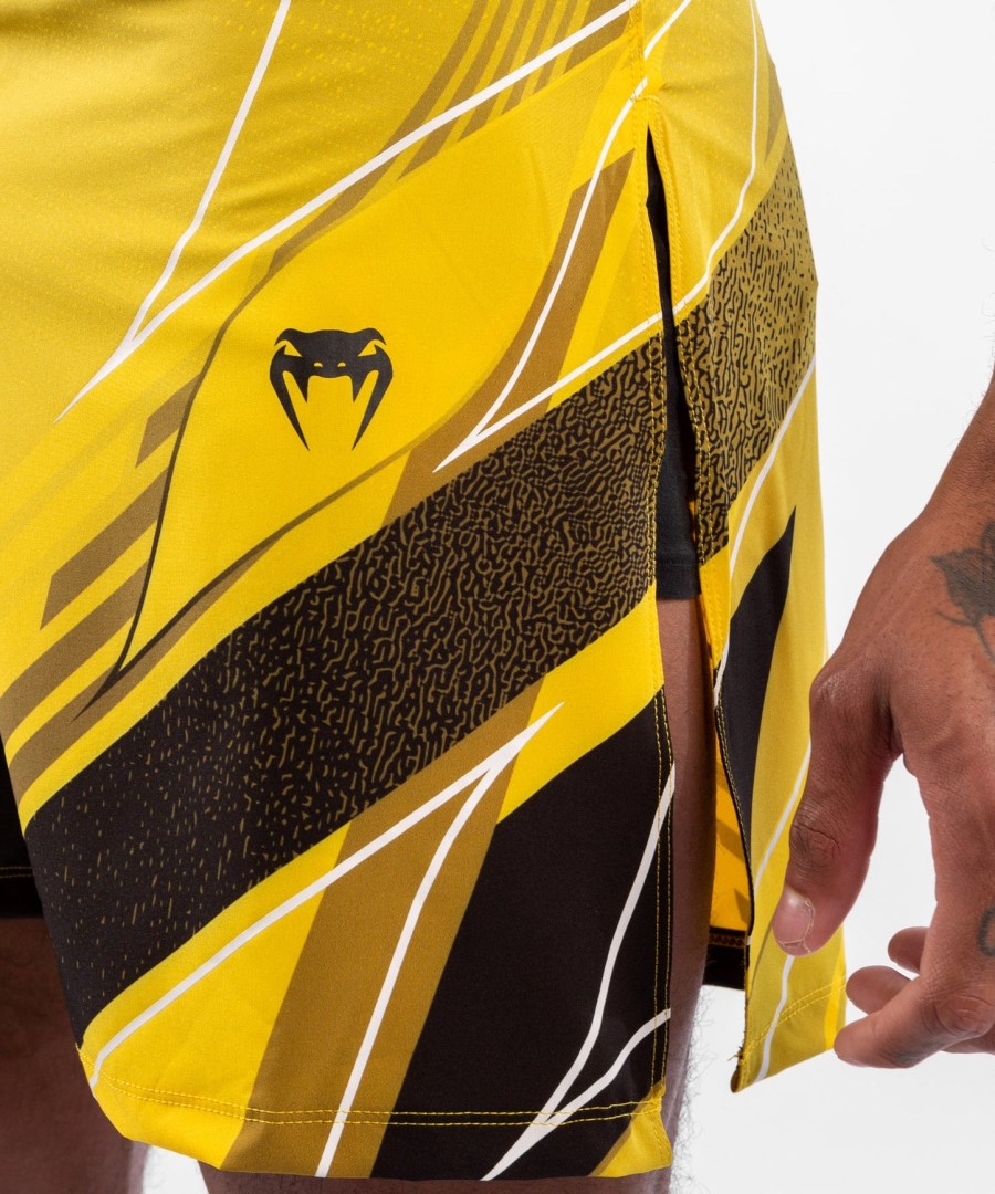 ufc venum authentic fight night men gladiator shorts - yellow