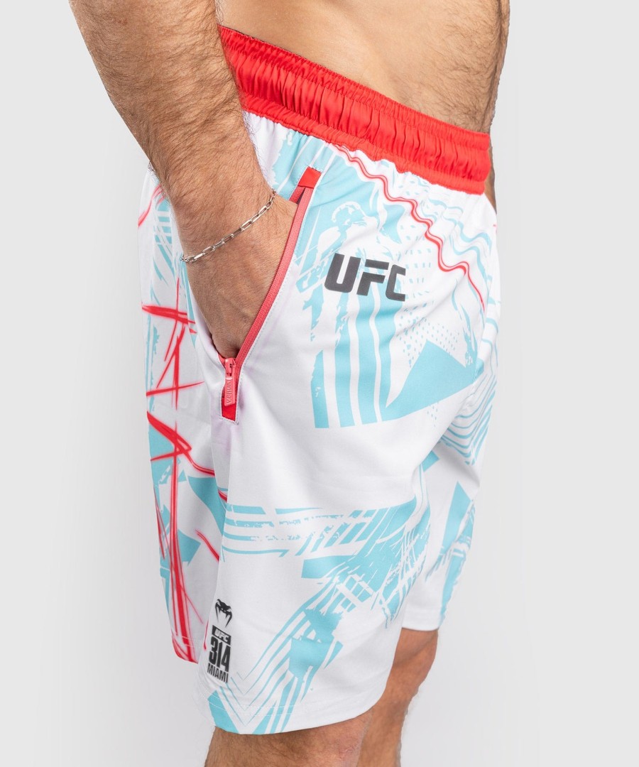 ufc fusion by venum miami edition fight week men performance shorts - white