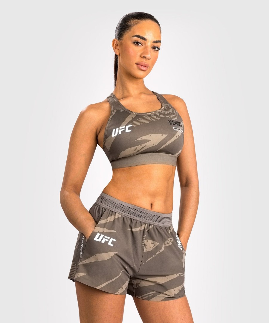 ufc adrenaline by venum fight week women performance short - desert camo