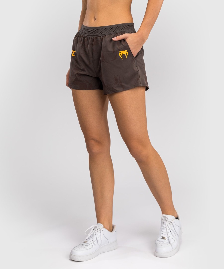 ufc fusion by venum fight week women performance short - earthen brown