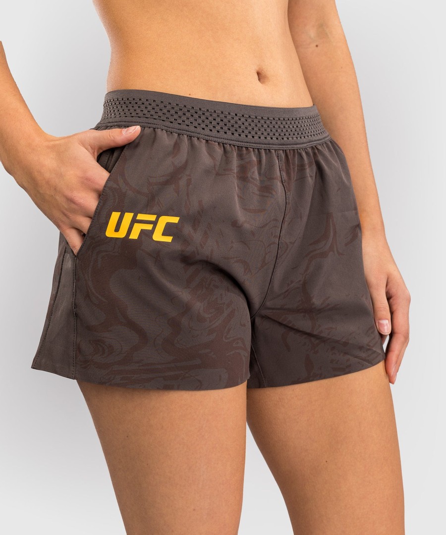 ufc fusion by venum fight week women performance short - earthen brown