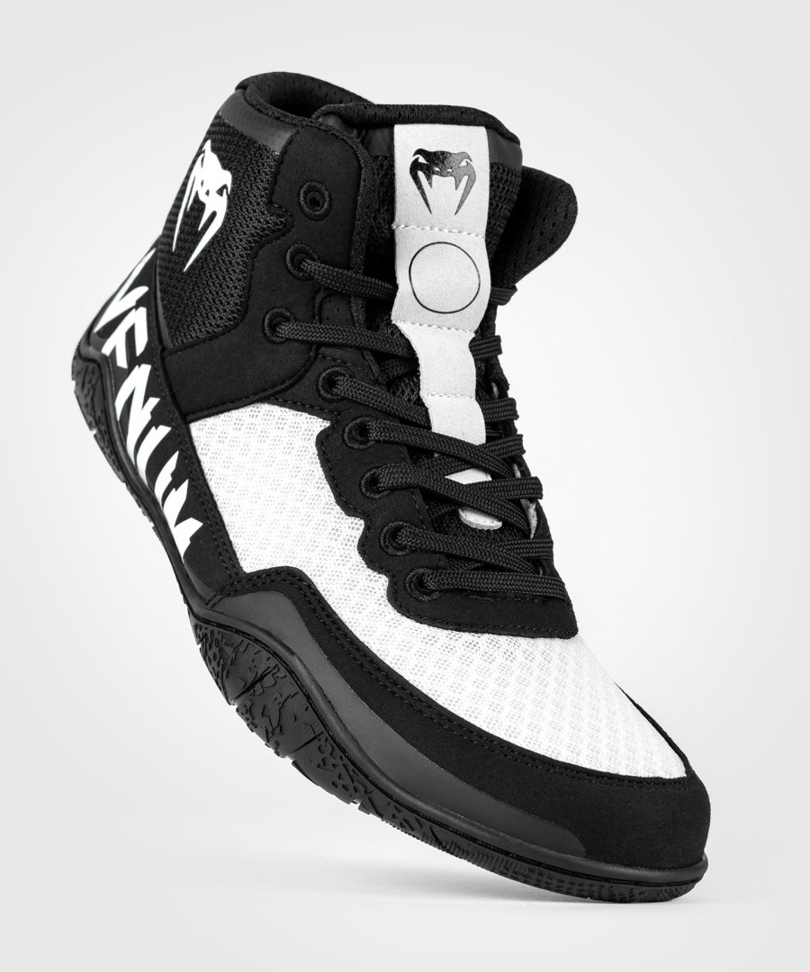 venum elite wrestling shoes - blackwhite