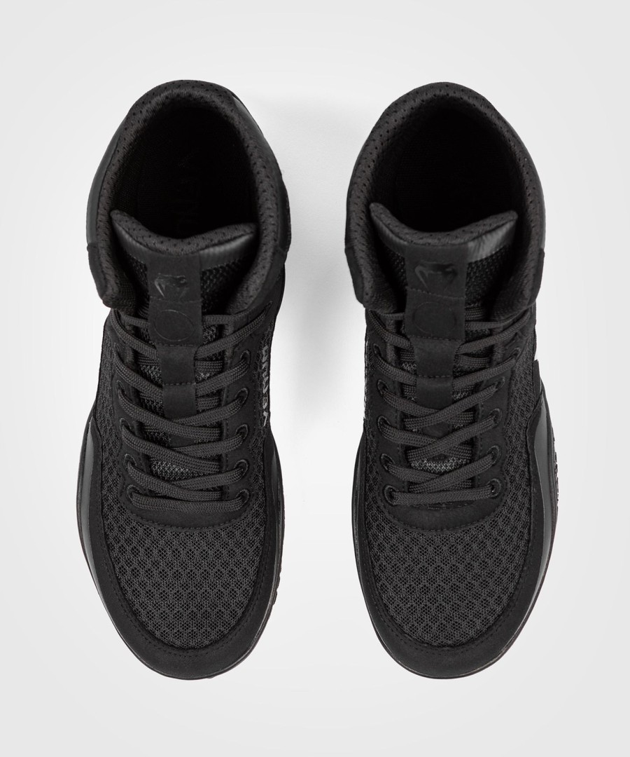 venum elite wrestling shoes - blackblack