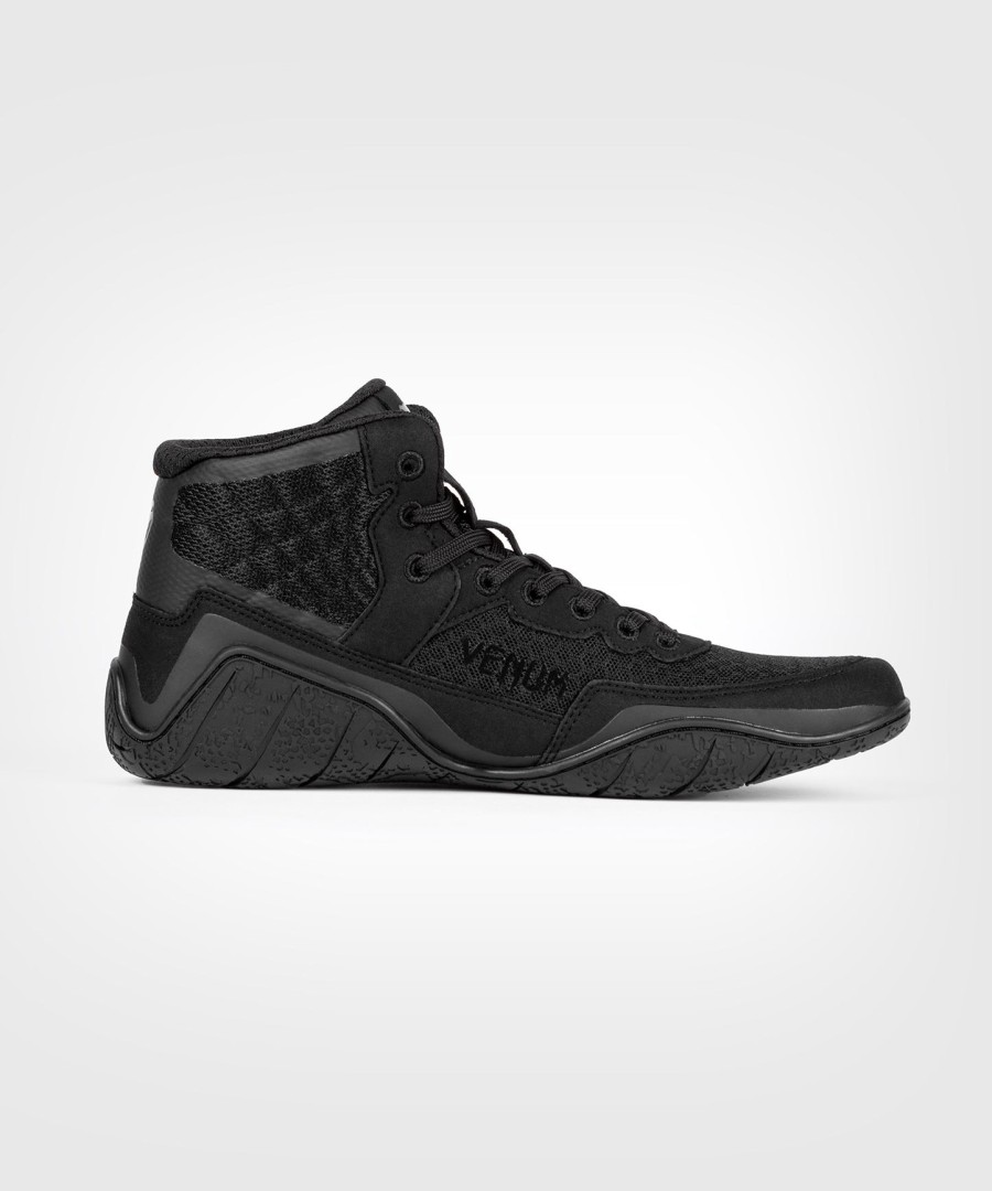 venum elite wrestling shoes - blackblack
