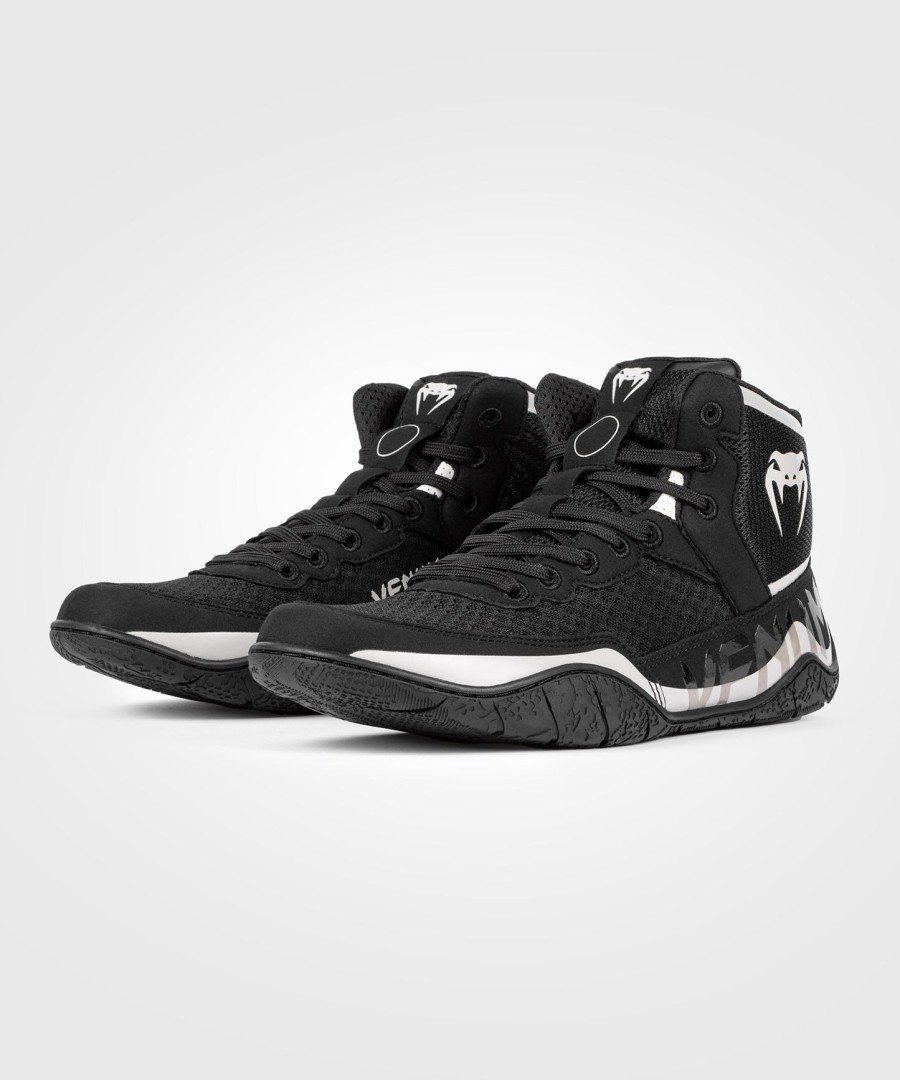 venum elite wrestling shoes - blacksand