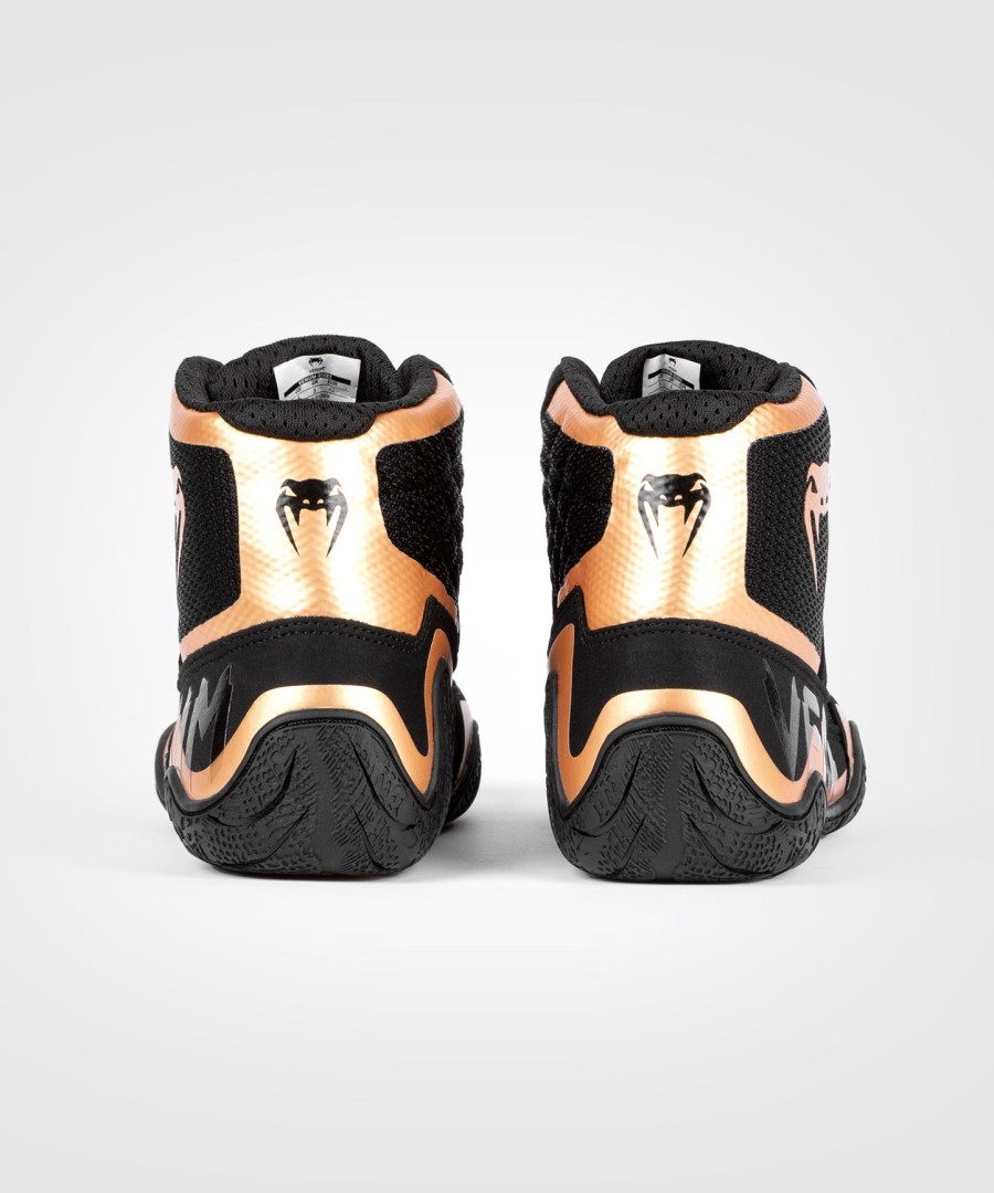 venum elite wrestling shoes - blackbronze