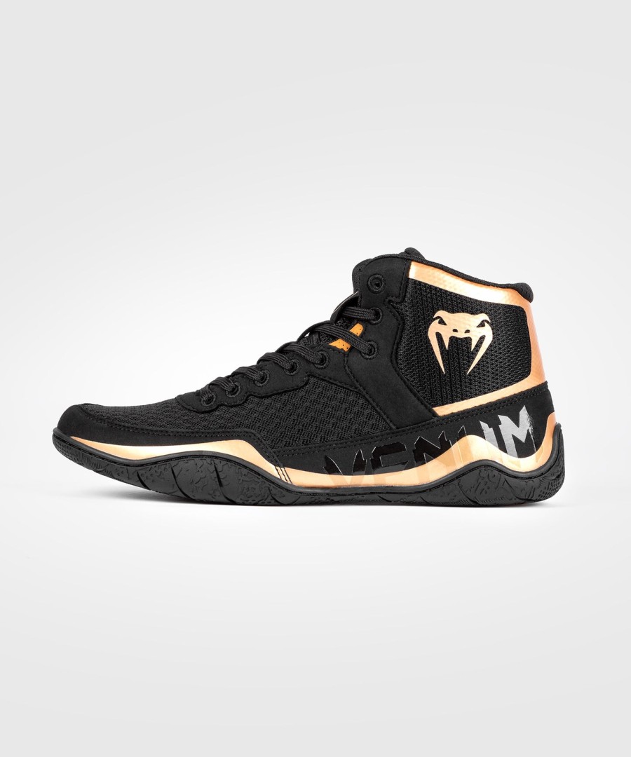 venum elite wrestling shoes - blackbronze