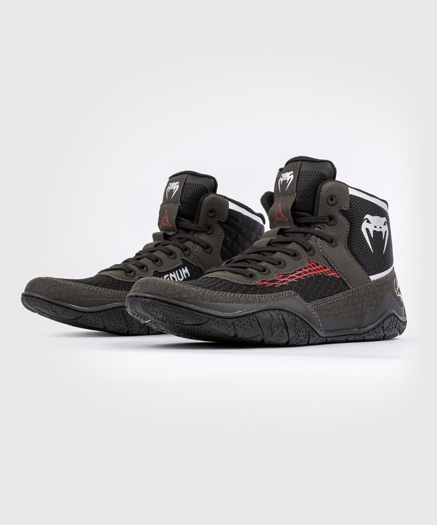 venum x dodge banshee wrestling shoes - black