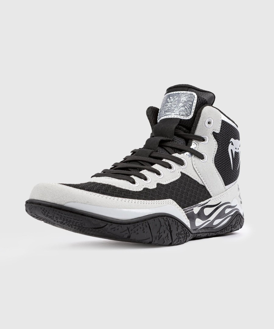 venum x dodge demon 170 wrestling shoes - grey
